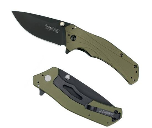 Складной нож Kershaw Knockout с оливковой рукоятью