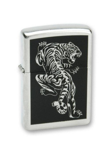 499 ZIPPO Зажигалка Tigre Satin Chrome