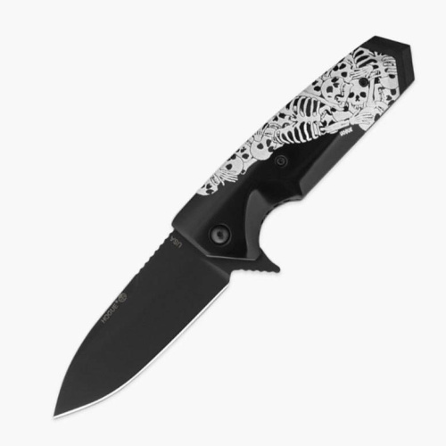 3810 Hogue EX-02 Skulls & Bones Spear Point